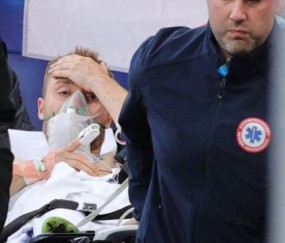 足球-【欧洲杯】埃里克森倒地急救送医 丹麦失点0比1芬兰